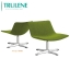 Reception Room Accent Furniture Armchair, Modern Leisure Club Chair with Strong Steel Legs for Bedroom