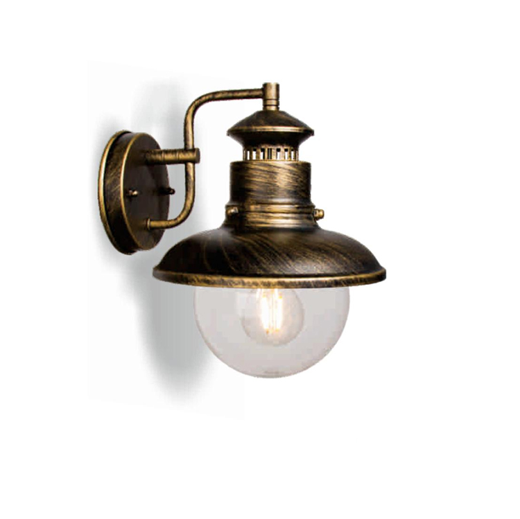 Waterproof IP44 wall decoration outdoor industrial vintage wall lamp glass