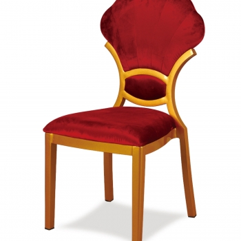 Hot sale wedding party aluminium frame chair with cushion