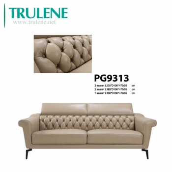 New Design Home Hotel Furniture Real Leather Sofa Set Products