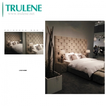 Fabric Solid Wood Material Bedroom Furniture Modern Luxury Bed