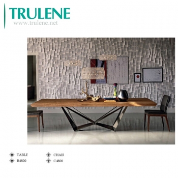 Solid Wood Oak Diningroom Furniture Dining Table Set