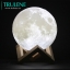 16 colors RGB Remote control romantic 3D print LED luminous full moon light decorative lamp night light