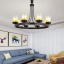 110-220V E27 4 6 8 10 heads glass lampshade marble cover American decor dinning room table pendant light chandelier