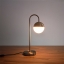 Modern table lamp round PMMA ball golden metal base LED bed side standing table light decorative for living room study