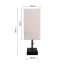 Hotel room decoration lighting modern luxury bed side fabric shade metal table lamps & reading lamps for bedroom