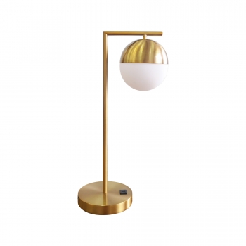 Modern E26/27 living room table lamp with USB socket bedroom decoration led table light desk lamp for hotel and villa project