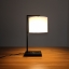 Hotel contemporary fabric shade table lamp wireless charging USB port indoor lighting lamps metal table lamps