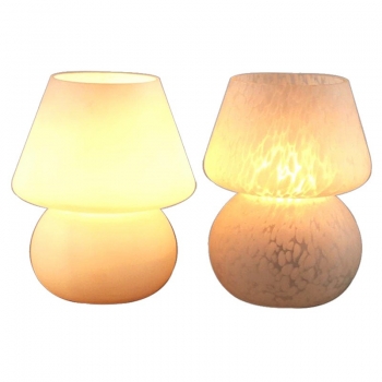 Mushroom lamp with glass material use for indoor night light mushroom table lamps decoration lighting