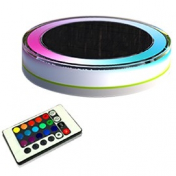 Hot sale Remote control waterproof solar powered led pool light rgb for swimming pool courtyard