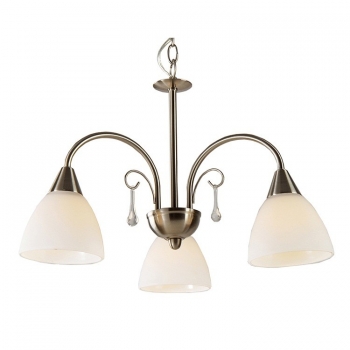 Decorative Ceiling E27 3/5/8 Lights lobby white brush golden glass shade brass living room chandelier