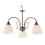 Decorative Ceiling E27 3/5/8 Lights lobby white brush golden glass shade brass living room chandelier