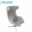 Glass Stainless Steel Leisure Chair Made by Hand