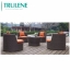 Garden Poly Wicker Rattan Furniture outdoor Dining Setting Table and Chairs