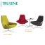 Living Room Accent Armchair, Modern Leisure Chair Club Chair with Strong Steel Legs for Bedroom