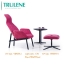 Hot Sales Leisure Coffee Shop Rest Metal Fabric Chair