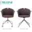 Leisure Chair Modern Accent Living Room Chair Arm Chair Fabric Cushion Seat and Back Metal Legs