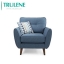 Home Furniture Chesterfield Blue Modern Design Sectional Fabric Sofa set