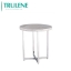Restaurant coffee table marble top coffee table modern design table with stainless steel frame
