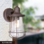 China factory wholesale American style loft antique brass outdoor wall lamp industrial vintage