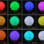 16 colors RGB Remote control romantic 3D print LED luminous full moon light decorative lamp night light