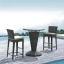 Modern Beach seaside restaurant Tall Rattan bar table and chair Outdoor Furniture Garden Sets