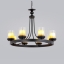 110-220V E27 4 6 8 10 heads glass lampshade marble cover American decor dinning room table pendant light chandelier