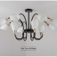 American countryside home villa bedroom dining room table iron crystal chandelier luxury modern