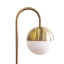 Modern table lamp round PMMA ball golden metal base LED bed side standing table light decorative for living room study