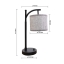 Fabric table lamp modern usb desk light fabric reading lamps with usb charging port bedside lamps for bedroom living room