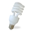 China lighting e27 e22 CFL 20w 24w fluorescent half spiral Lamp Energy saving lamp