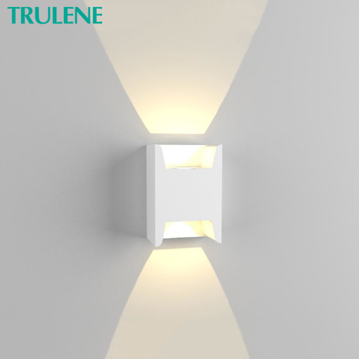 Bluetooth control Up and down 220-240V aluminum housing 2*3w home art deco led indoor wall lamps