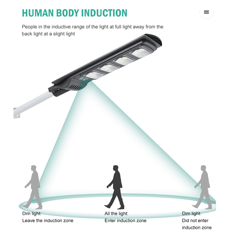 Solar Lights 5730 LED All In One ABS 200W Solar Street light outdoor 6v smd modern high power